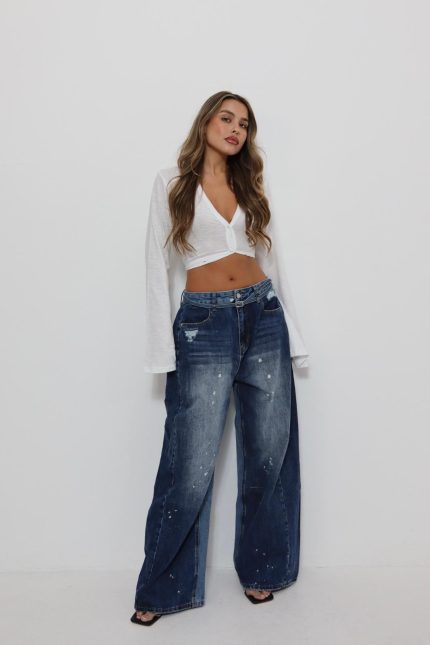 ג'ינס חגורה צבע