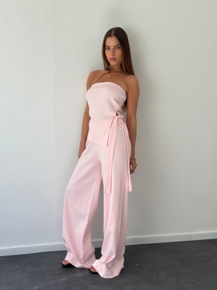 חליפת סטרפלס קשירת צד